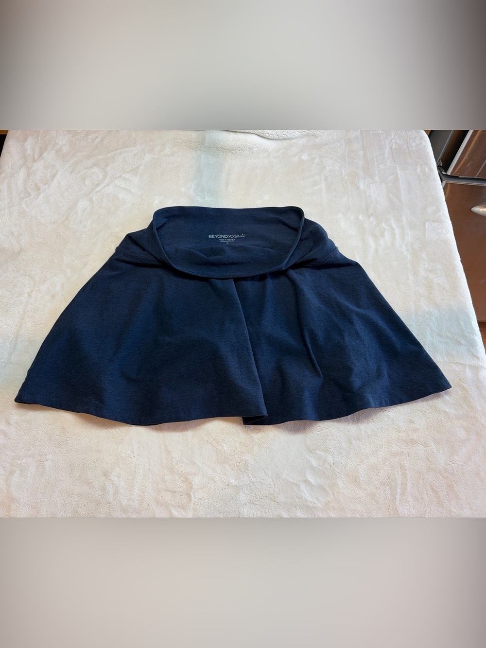 Beyond Yoga Spacedye Hot Shot Circle Skort Sz M Blue High Waisted “No Care Tag”
